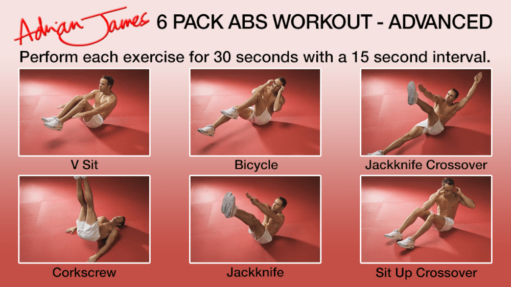 Adrian James 6 Pack Abs Workout - Advanced