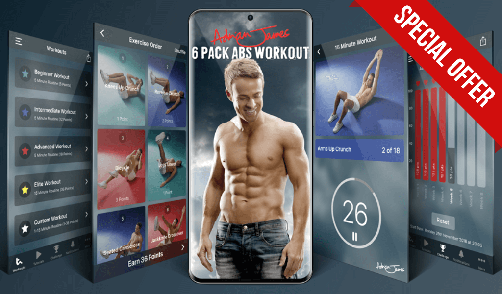 adrian james abs workout app